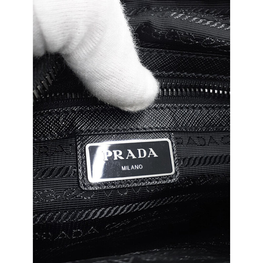 Prada Tessuto Crossbody messenger bag saffiano Leather Nero Black - Picture 7 of 9